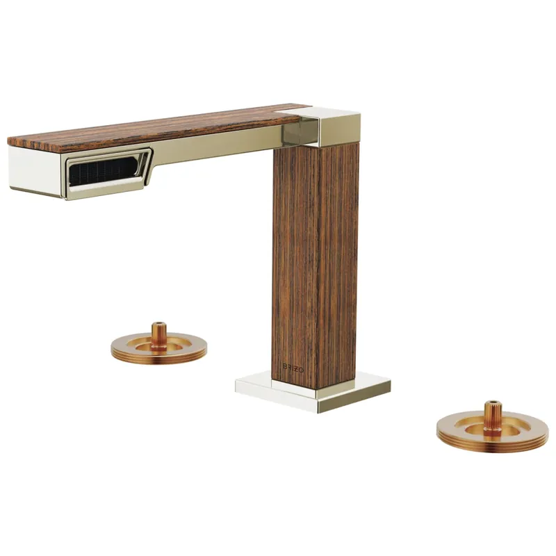 BRIZO 65322LF-PNTKLHP Frank Lloyd Wright Two Handle Widespread Bathroom Sink Faucet