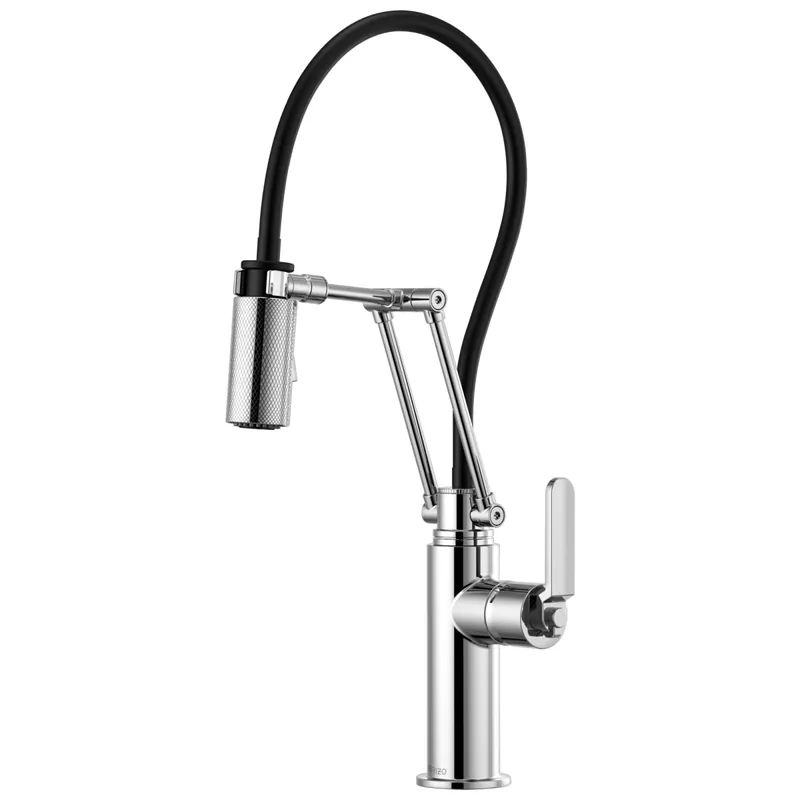 Brizo 63244LF-PC Litze Articulating Faucet with Industrial Handle
