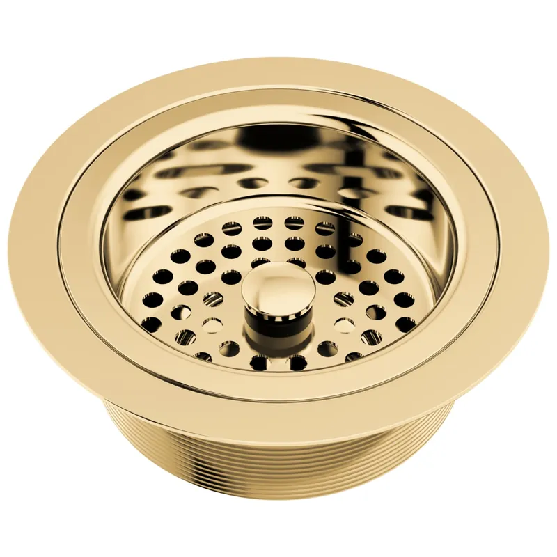 Brizo 69052-PG Kitchen Sink Flange with Strainer in Polished Gold