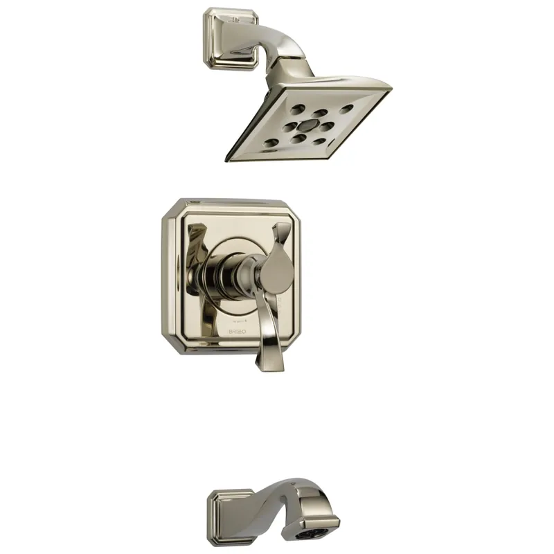 Brizo T60430-PN Virage One Handle Single Function Bathtub & Shower Faucet