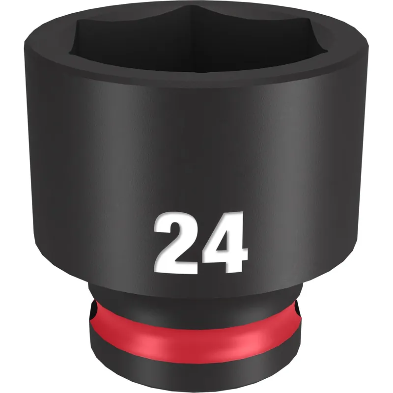 Milwaukee 49-66-6147 Shockwave Impact Duty 3/8 Drive 24MM Standard 6 Point Socket