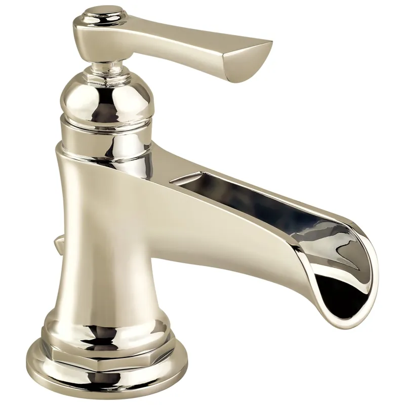 Brizo 65061LF-PN Rook Single Handle Monoblock Bathroom Sink Faucet 1.5 GPM