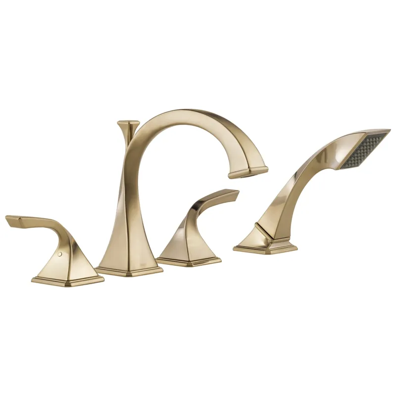Brizo T67430-GL Virage Two Handle Roman Tub Faucet with Handshower (Trim Only) R64707