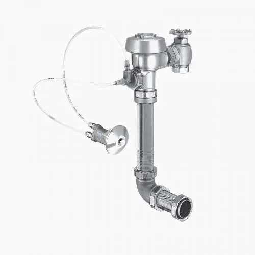 Sloan LED 3918174 Royal 9603 E 3.5 GPF Rear Spud Single Flush Concealed Manual Water Closet Hydraulic Flushometer with 1 Inch Straight Control Stop