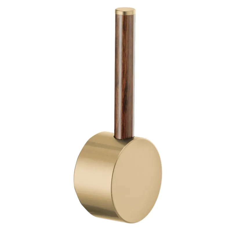 Brizo HLK177-GLWD Odin Handle Luxe Gold with Wood