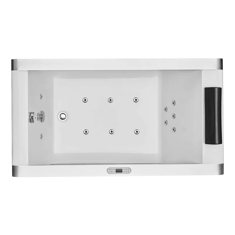 ALFI AM152ETL-5 Acrylic Flatbottom Whirlpool Bathtub 59 Inch