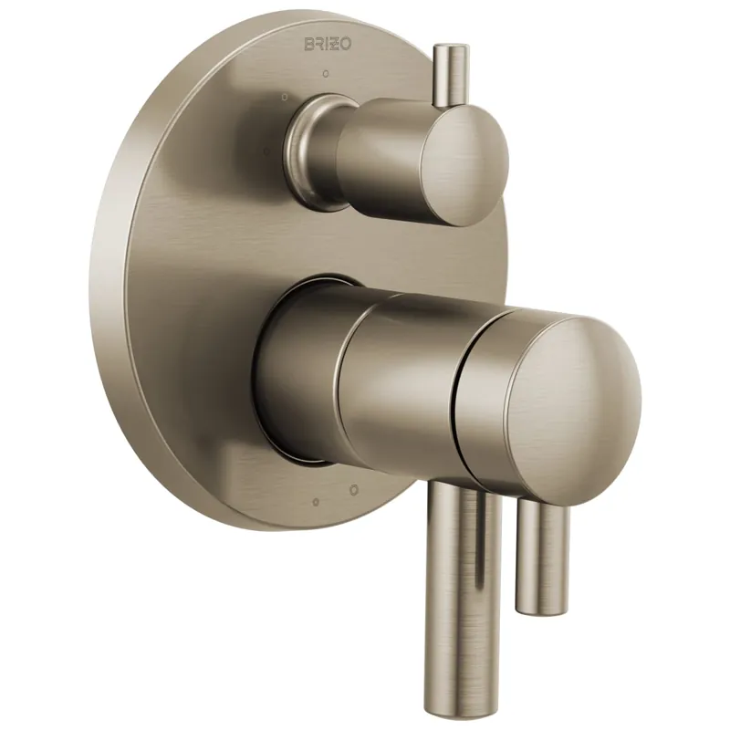 Brizo T75575-BN Odin Three Handle Thermostatic Valve Trim