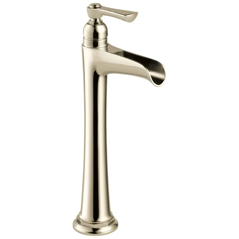 Brizo 65461LF-PN Rook Single Handle Vessel Filler Bathroom Sink Faucet 1.5 GPM