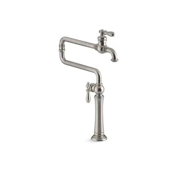 Kohler 99271-VS Artifacts Deck Mount Pot Filler in Vibrant Stainless