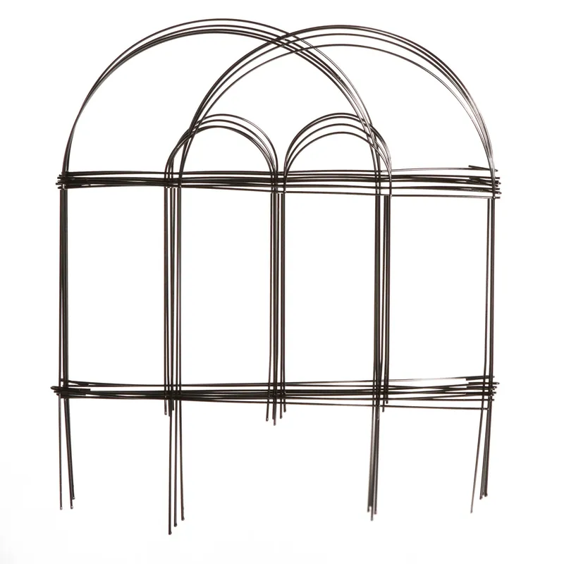 GLAMOS WIRE PRODUCTS 776777 FOLDING WIRE BORDER FENCE 10 FT W X 18 IN H