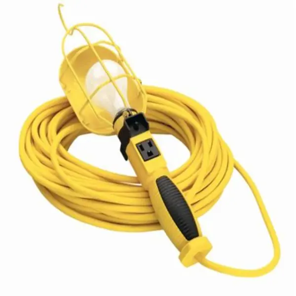 DIVERSITECH 58588802SW 50 Feet 16/3 SJEo Yellow Trouble Light Grounded Me