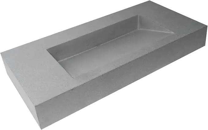 ALFI ABCO40R Alfi 40 inches Solid Concrete Rectangular Countertop Sink