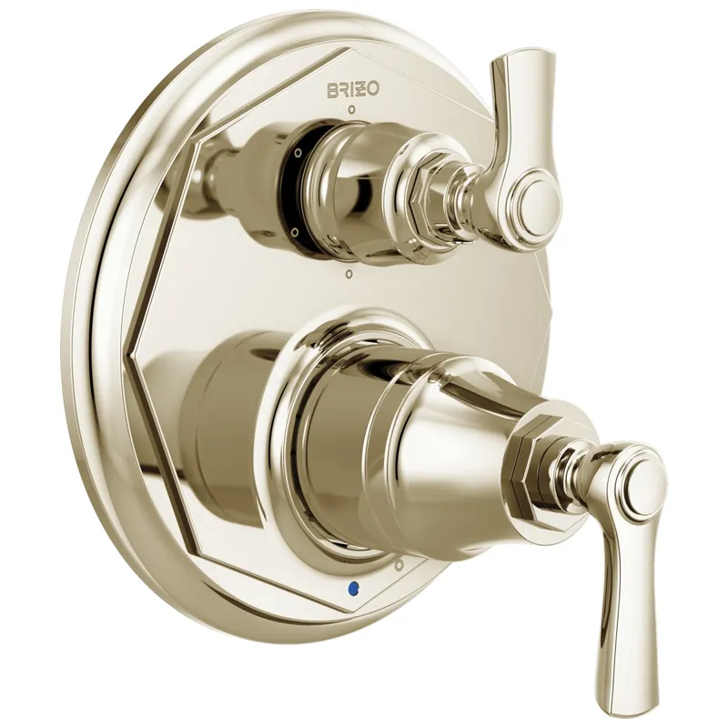 Brizo T75P660-PN Rook Two Handle Pressure Balancing Valve Trim