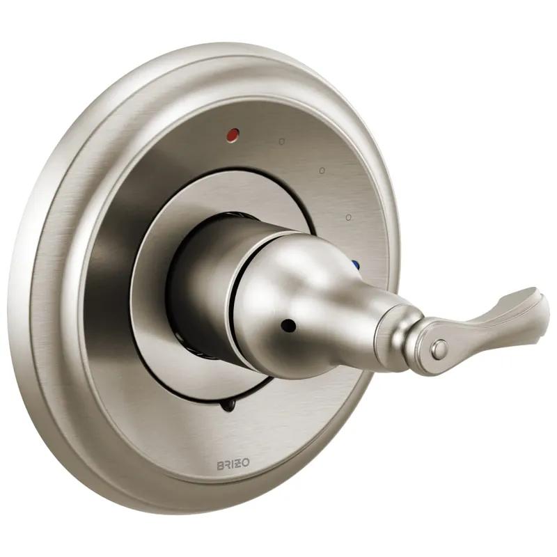 Brizo T60P085-BN Pressure Balance Valve Trim Charlotte Round 1 Lever Brilliance Brushed Nickel