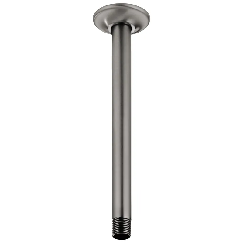 Brizo RP48986SL Shower Arm Universal Showering with Round Flange Brilliance Luxe Steel 10 Inch 1/2 inches NPT