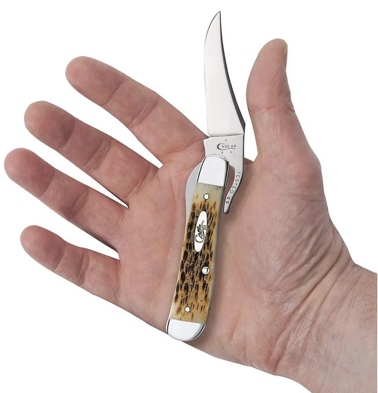 CASE 260 Pocket Knife Amber Jigged Bone Russlock 4 1/4 Inches