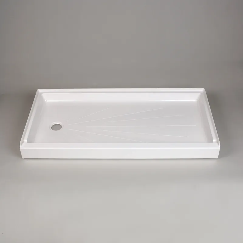 MUSTEE 3060L ShowerTub Shower Base - Left Drain 30 x 60