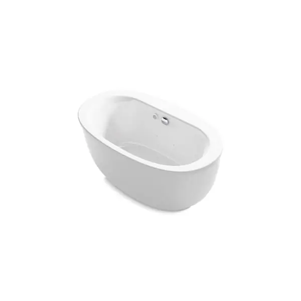 KOHLER 24009-GH-0 Sunstruck 60-1/2 x 34-1/2 in. Freestanding Bathtub Center Drain
