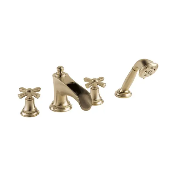 Brizo T67461-GLLHP Rook Roman Tub with Handshower Two Handle LHP