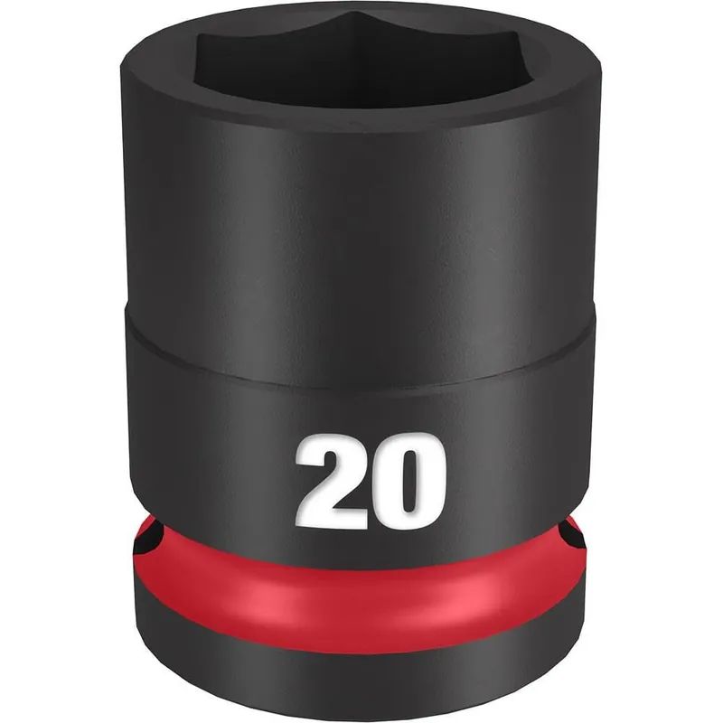MILWAUKEE 49-66-6252 Shockwave Impact Duty 1/2 Drive 20MM Standard 6 Point Socket