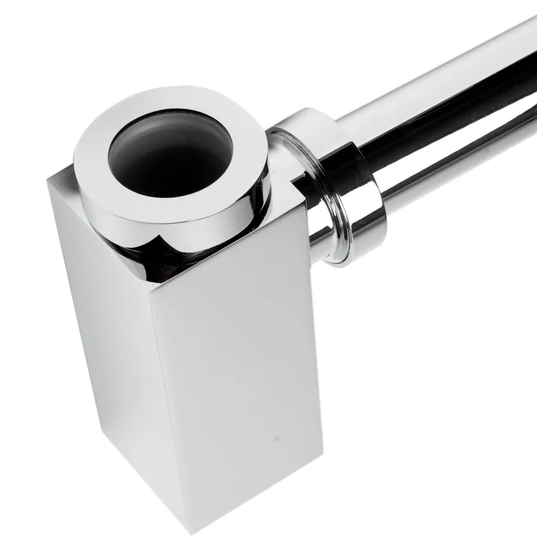 Alfi AB9026-PC modern polished chrome solid brass square bottle P-Trap