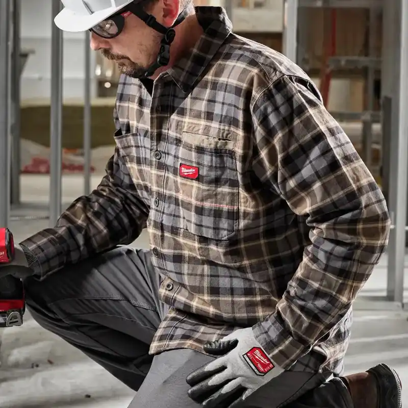 Milwaukee M551G-L Gridiron Flannel Gray