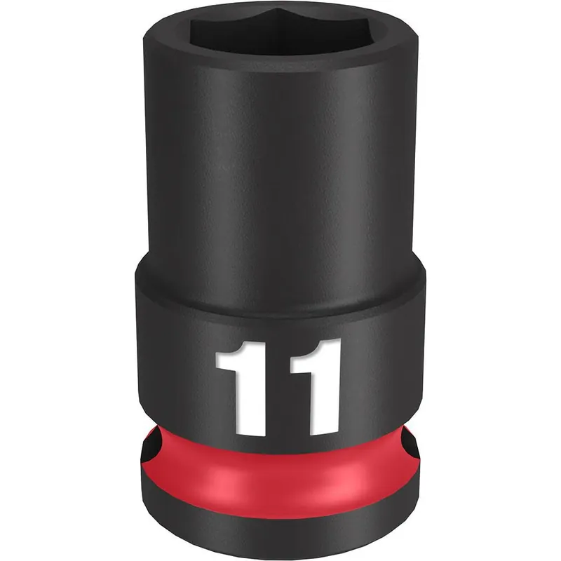 Milwaukee 49-66-6135 Shockwave Impact Duty 3/8 Inches Drive 11MM Standard 6 Point Socket