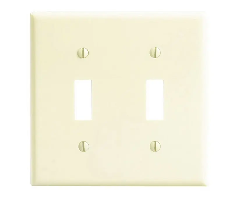 Leviton 001-86009-000 Wallplate 4-1/2 In L, 2-3/4 In W, 2-Gang