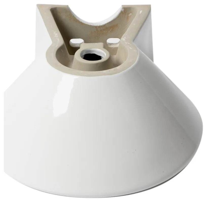 ALFI ABC113 Round Wall Mounted Ceramic Sink 17 inches