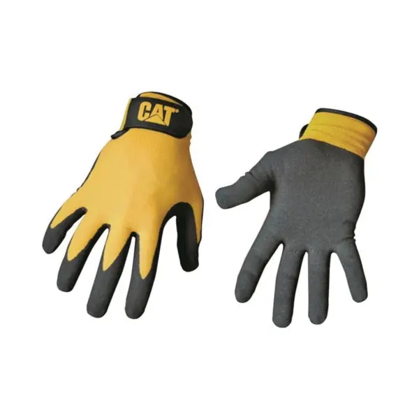 CAT CAT017416J Cat Yellow Nylon Nitrile Coated Palm Jumbo