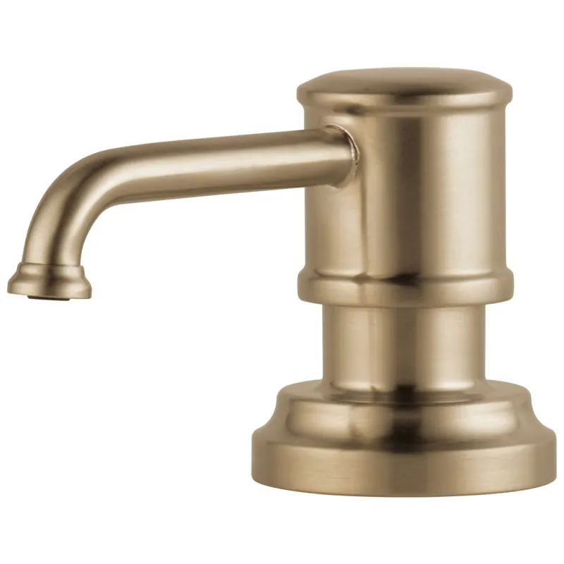 Brizo RP75675GL Artesso 2-3/4 in. 13 oz. Kitchen Soap Dispenser in Luxe Gold