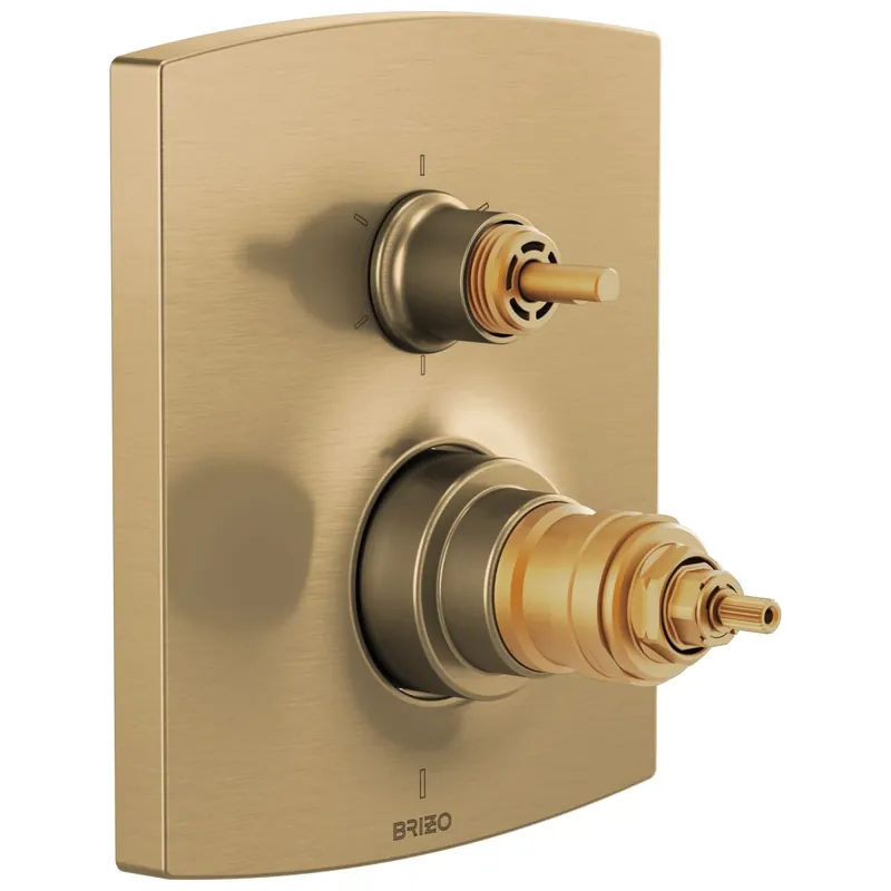 Brizo T75606-GLLHP Kintsu Thermostatic Valve Trim Luxe Gold