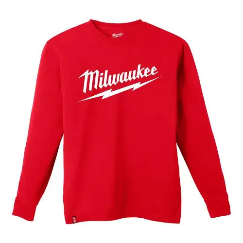MILWAUKEE 608R-XL Men's Heavy-Duty Long-Sleeve T-Shirt X-Large