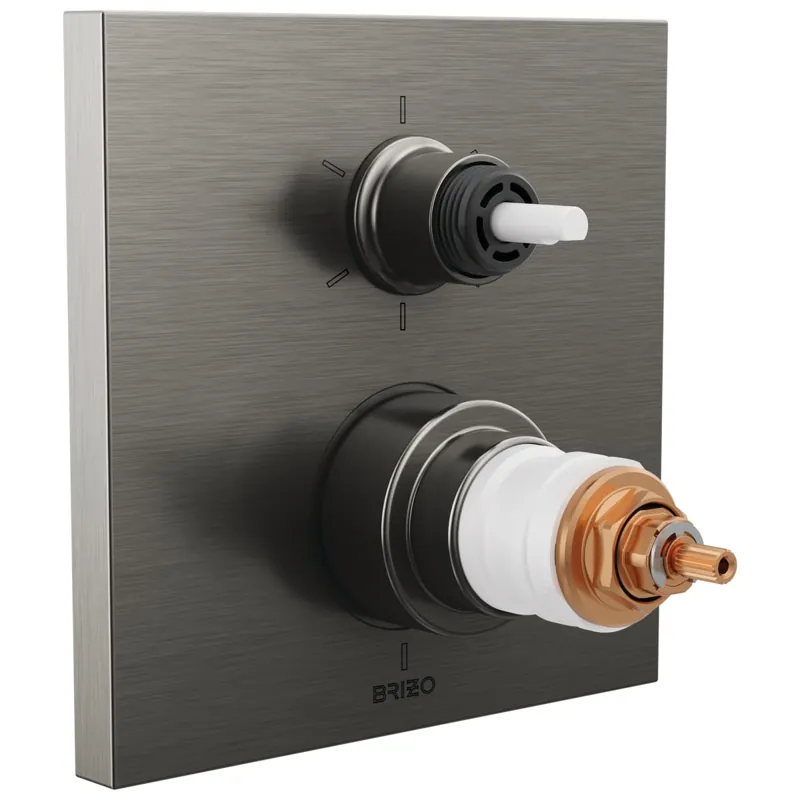 Brizo T75622-SLLHP Frank Lloyd Wright TempAssure Thermostatic Valve with 6-Function Integrated Diverter Trim - Less Handles