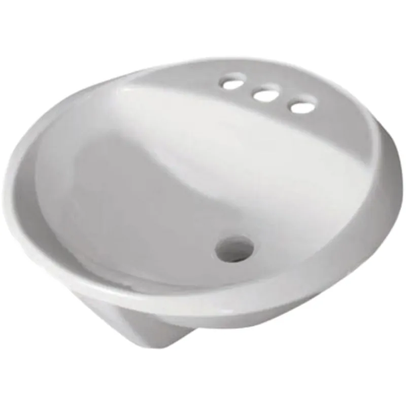 Crane 1283VSS Bathroom Sink 19 inches x 16 inches with 4 inches Centerset