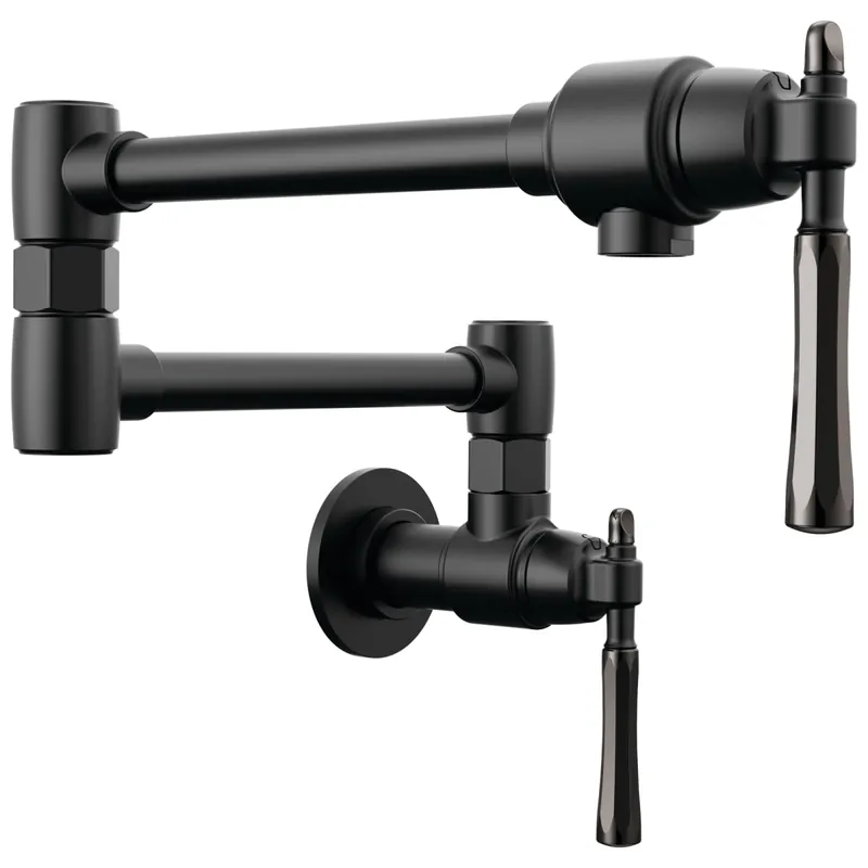 Brizo 62858LF-BLBNX The Tulham Kitchen Collection Wall Mount Pot Filler