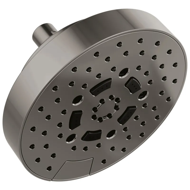 Brizo 87492-BNX-2.5 Allaria 7 Inches Linear Round H2Okinetic Multi-Function Wall Mount Shower Head 2.5 GPM