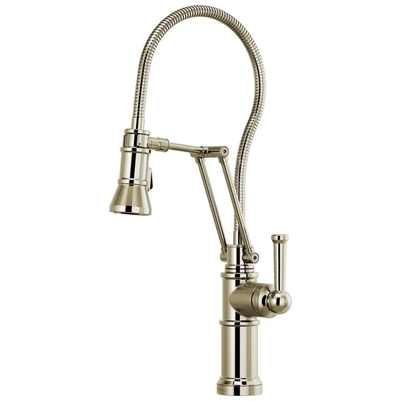 Brizo 63125LF-PN Artesso Single Handle Pull Down Kitchen Faucet with Touch Activation