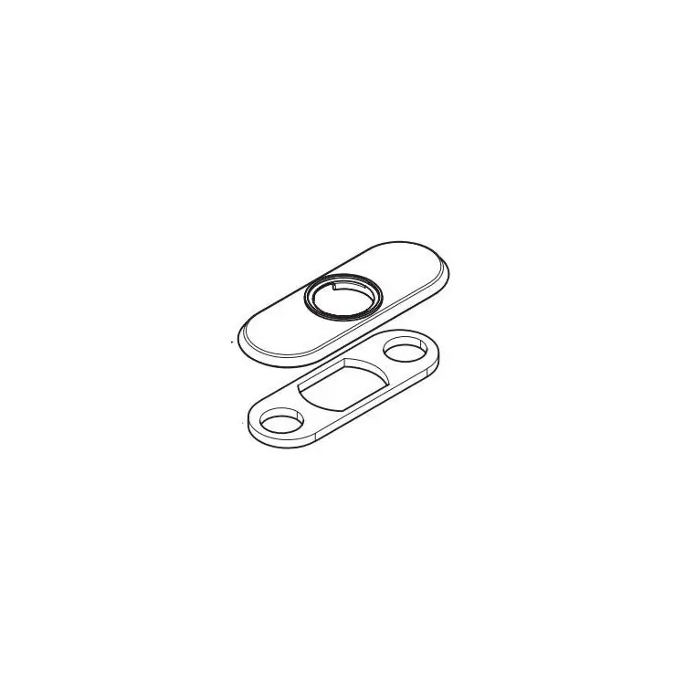 Moen 150568BN Escutcheon Danika Deck Plate Brushed Nickel