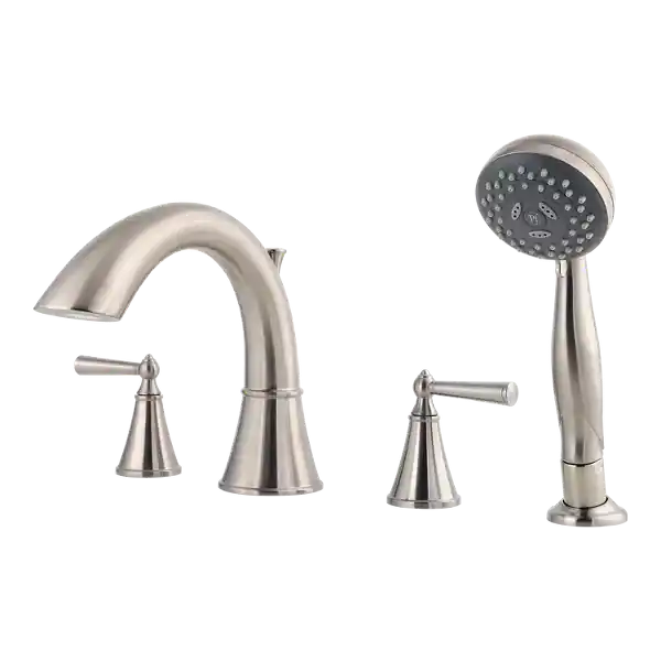 Pfister LG6-4GLK Saxton Two Handle Roman Tub Faucet with Handshower Trim Only