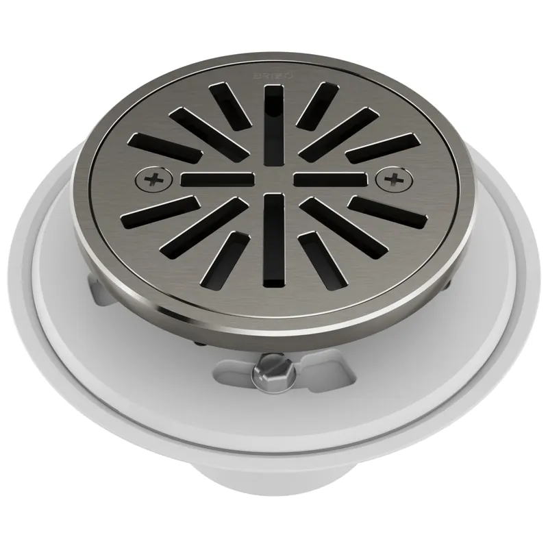 Brizo BT061414-SL Shower Drain Tile-In Round 4 Inch Brilliance Luxe Steel