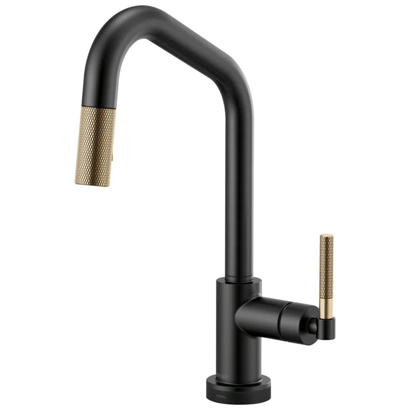 Brizo 64063LF-BLGL Litze Single Handle Pull Down Kitchen Faucet with Touch Activation