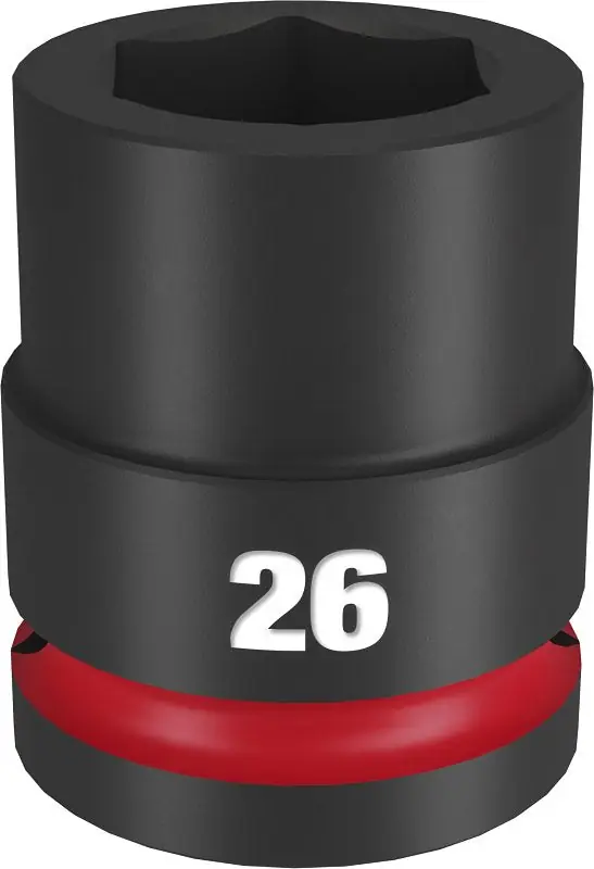 Milwaukee 49-66-6364 Shockwave Impact Duty 3/4 inches Drive 26MM Standard 6 Point Socket