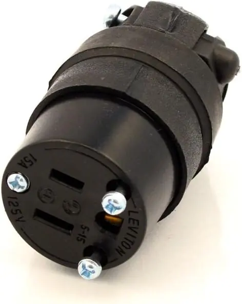Leviton 000-515CR-000 Plug 15 Amp
