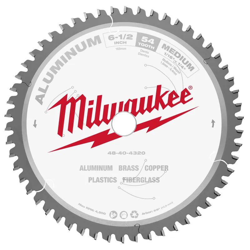Milwaukee 48-40-4320 6-1/2 in. 54T Non-Ferrous Blade