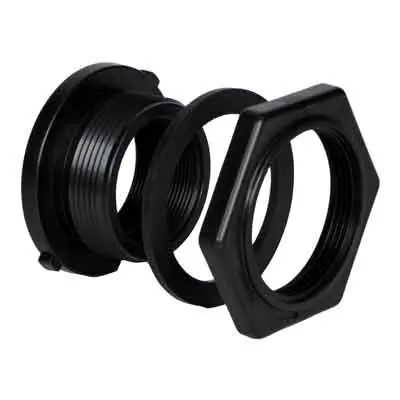 Norwesco 62171 4 In. Threaded Plastic and Rubber Bulkhead Fitting