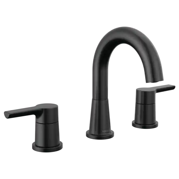 Peerless P3512LF-BL Flute Two Handle Widespread Lavatory Faucet