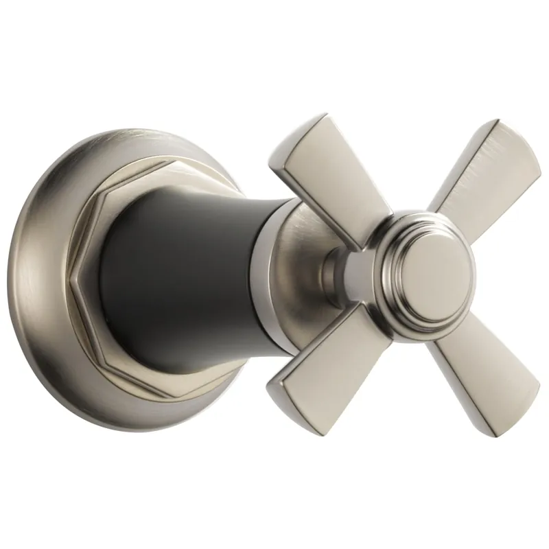 Brizo T66661-NKBL Rook Single Handle Volume Control Valve Trim Luxe Nickel Matte Black
