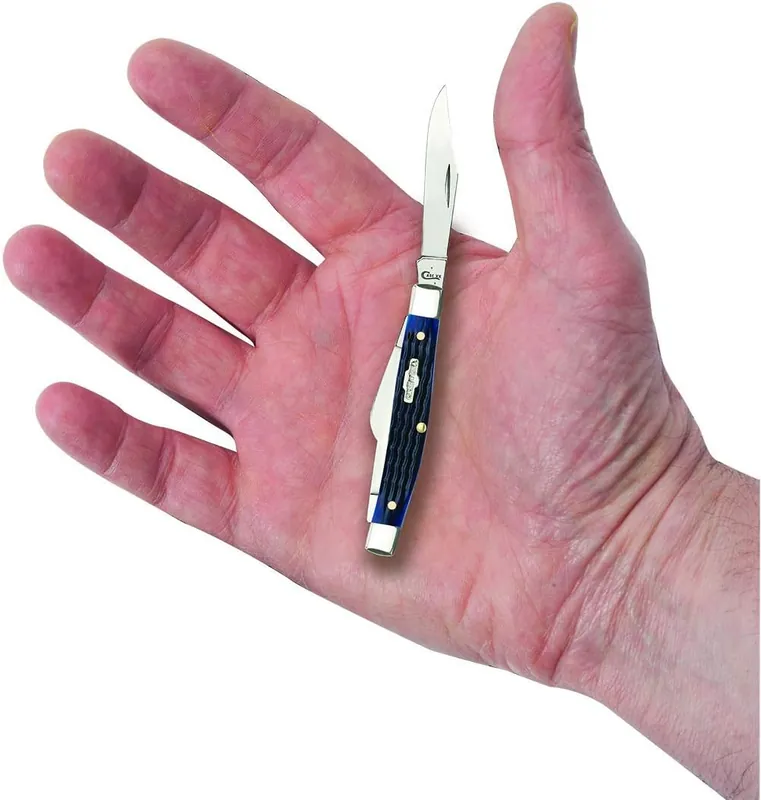 Case 2806 Pocket Knife Navy Blue Medium Stockman 3 1/4 Inches
