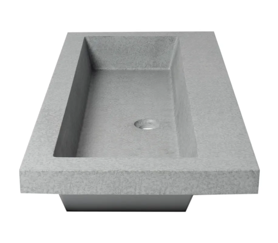 ALFI ABCO40TR Solid Concrete Trough Sink 40 inch